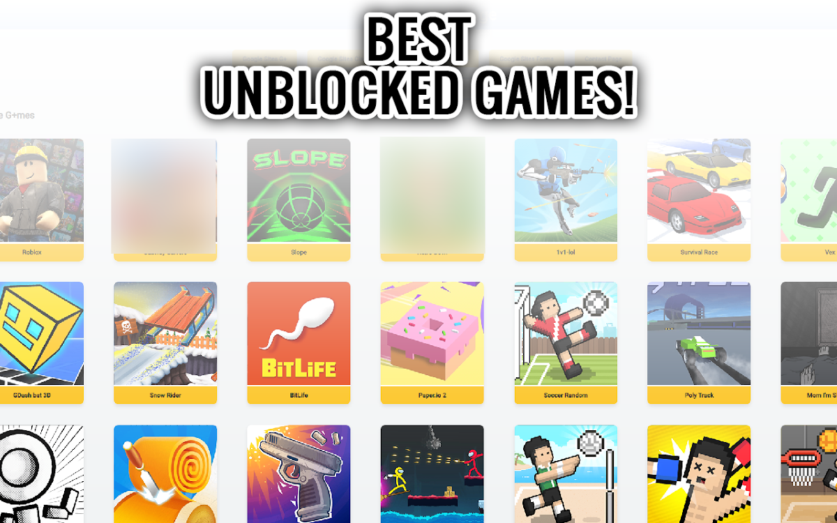 Unblocked Games G+: The Ultimate Guide for Free Online Fun